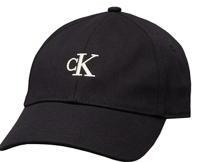 Kapele Calvin Klein Jeans Embroidered Monogram, baseball, e zezë