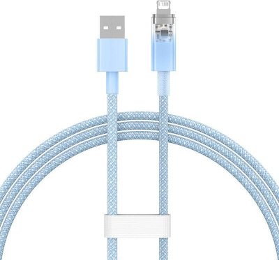 Kabllo USB Baseus CATS010003, USB A në Lightning, 1 m, blu