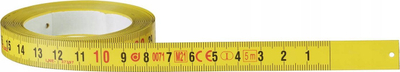 Metër shirit çeliku L-R, 5m, vetëngjitës, ngjyrë argjendi