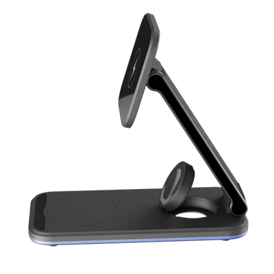 Karikues wireless 3 në 1 Proove Energy Fold, 15W, i zi