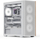 Куќиште за компјутер Aerocool D501A G WT V2, MIDI ATX, со дрвен финиш, бело