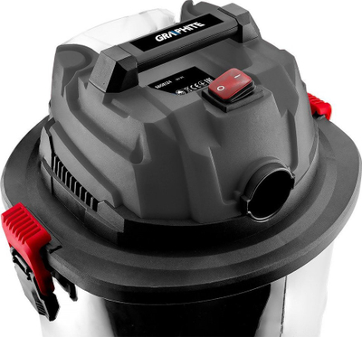 Fshesë industriale Graphite 58GE124, 18V, kazani inox 20L, gri e zezë