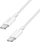Kabllo USB C në C LogiLink, 60W, najlon, 1m, e bardhë