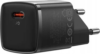Полнач за мрежа Baseus GaN, 30W, USB C PD3.0 QC3.0 PPS, бел