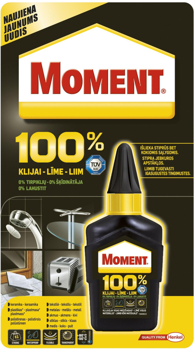 Ngjitës universal Moment 100% Repair, transparent, 50 g