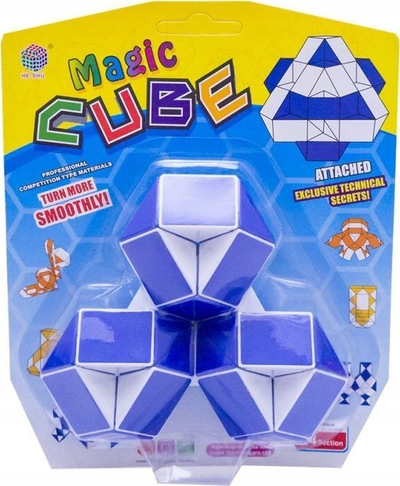Lodër puzzle Dromader Magic Cube Snake, 60 pjesë, shumëngjyra
