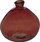 Vazo rrethore Atmosphera Uly, xham i riciklum, 33cm, amber
