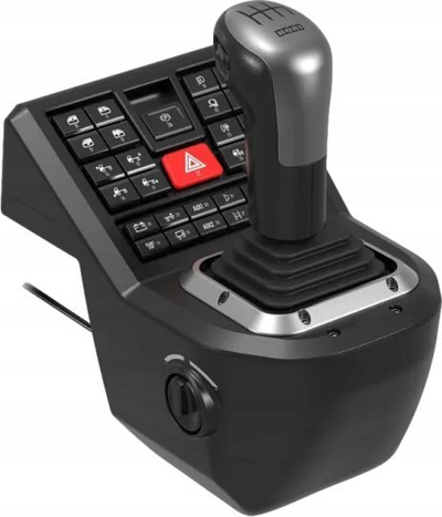 Set timoni lojërash HORI Truck Control System, force feedback, për PC, i zi