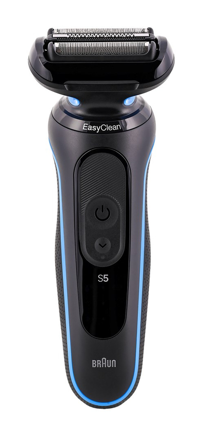 Brisk elektrik Braun Series 5 52-B1000s, i rikarikueshëm, i papërshkueshëm nga uji, i zi