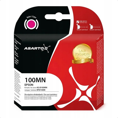 Bojë printeri Asarto 100MN BTD100M, 48 ml, magenta