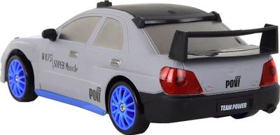 Makina me pult Leantoys Sports Car, shkallë 1:24, me rrota që ndërrohen, gri