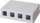 Kuti mbajtëse për module rrjeti LogiLink NK4034, 142 × 74 × 78 mm, e bardhë