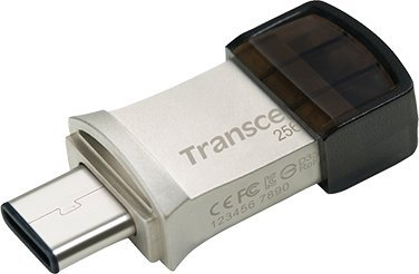 USB Transcend JetFlash 890, 256GB, USB 3.2 Gen 1, USB Type A USB Type C, сребрена