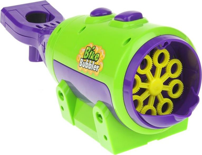 Машина за меурчиња Bike Bubbler, автоматска, за велосипед, зелено виолетова