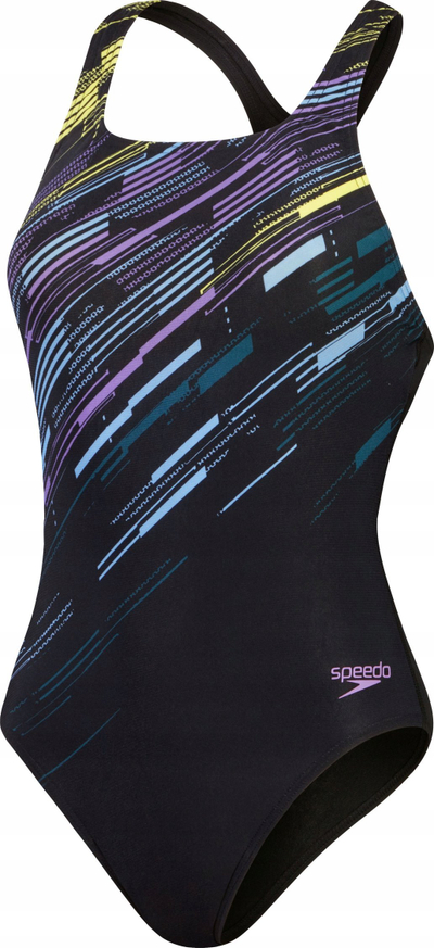 Kostum noti Speedo Medalist Pool, racerback, pa mbushje, i zi me print