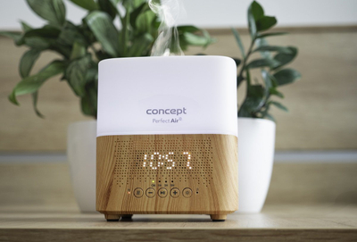 Дифузер за ароми Concept Perfect Air DF2010, светло дрво, со ЛЕД светло