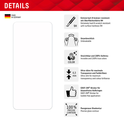 Mbrojtëse ekrani Displex Smart Glass për Xiaomi Redmi Note 12 5G, xham hibrid 9H, transparente