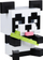 Dritë dekorative Paladone Minecraft Panda Icon Light, 11cm, me bateri, shumëngjyrëshe