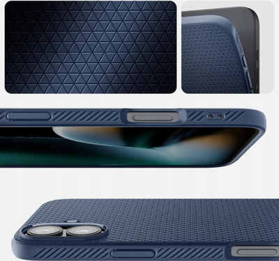 Mbulesë telefoni Spigen Liquid Air, për iPhone 16 Plus 6.7", TPU, blu navy