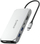 Stacioni Orico XCR 12në1 USB-C, HDMI 4K, VGA, Gigabit Ethernet, PD 100W, i argjendtë