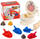Lojë aftësie Lean Toys Popping Jumping Poop Toilet Catapult, për 2 lojtarë, plastike, shumëngjyrëshe