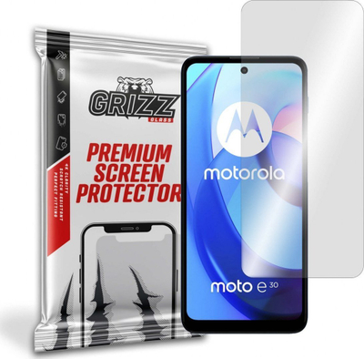 Xham mbrojtës GrizzGlass Hybrid Glass për Motorola Moto E30, transparent