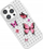 Mbrojtëse telefoni Pinifit Set Case Pinit Dynamic, për iPhone 14 Plus 6.7" dhe iPhone 15 Plus 6.7", model Flower Butterfly, e zezë