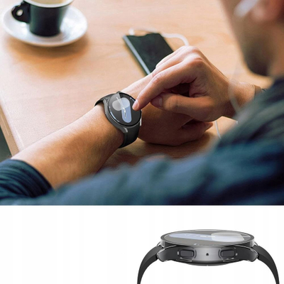 Mbështjellës për orë inteligjente Tech-Protect Defense, për Samsung Galaxy Watch 8 40mm, me xham të integrum, transparent