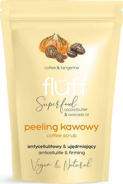 Krem trupi Fluff Coffee Scrub kundër celulitit me mandarinë, 100 g