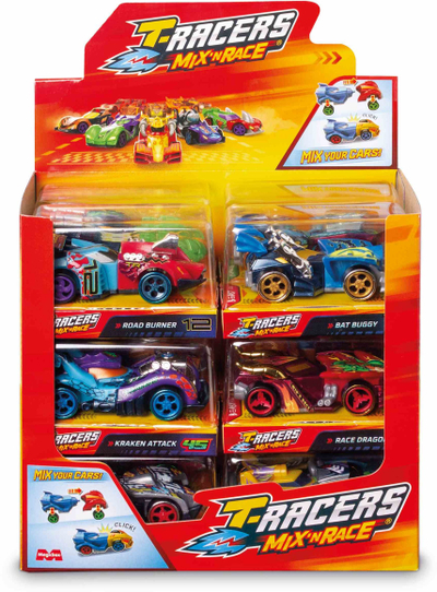Makina lodër T-Racers N Race 2.0, koleksionuese, 1 copë, shumëngjyrëshe