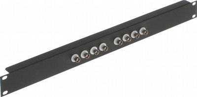 Panel shpërndarës video G-8B-RACK, 8x BNC, 19" 1U, i zi