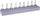 Shirit furnizimi Legrand 417474, për 3 ndërprerës motorikë MPX3 63H, 108A, gri