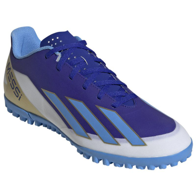 Фудбалски копачки adidas X Crazyfast 23 Club Messi TF, за синтетичка трева, повеќебојни