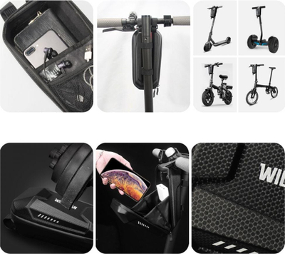 Çantë për trotinet elektrik WildMan Hardpouch, 2L, e zezë