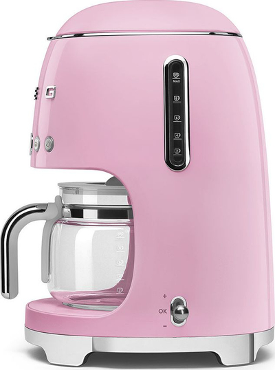Makina kafeje me filter Smeg DCF02PKEU, 1.25L, filter letre dhe i përhershëm, rozë