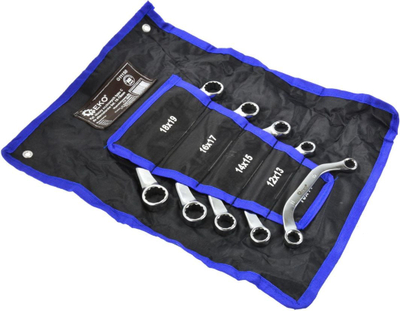 Set çelësa unazorë GEKO G11150, tipi C për alternatorë, 5 copë, 10-19 mm