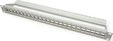 Patch panel Triton ROLINE 19", 24 porta, Cat.6, gri e çelët