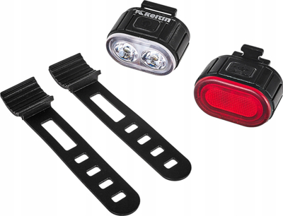 Set drita biçiklete Keltin K02312, LED, USB, IPX4