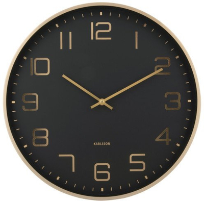 Orë muri Karlsson Elegance Glow, 40 cm, alumin, gri