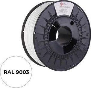 Filament 3D C-TECH Premium Line ABS, 1.75mm, 1kg, i bardhë