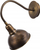 Lambë muri Kumluca N-525 vintage, me soxhinë E27, metal, bronz