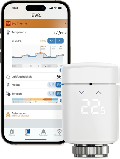 Valvul inteligjente radiator Eve Thermo Matter, smart, lidhje Thread, e bardhë