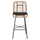 Stol bar HM EDDIE HM5708, metalik, 45x46.5x115 cm, bezhë