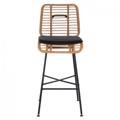 Stol bar HM EDDIE HM5708, metalik, 45x46.5x115 cm, bezhë