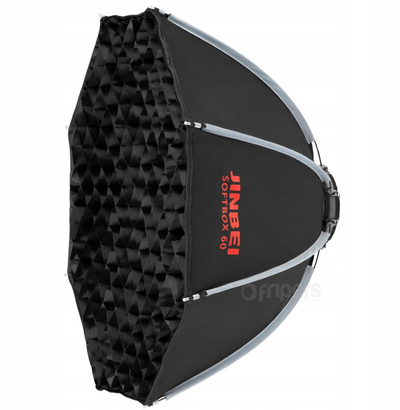 Softbox oktagonal Jinbei KM-60, 60 cm, me grid, Mini Mount, i zi