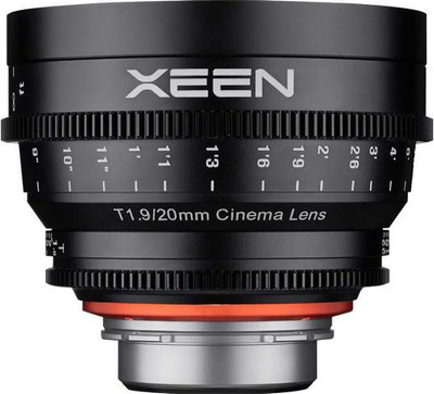 Objektiv kinematografik Xeen 20mm T1.9, Full Frame, mount PL, ngjyrë e zezë