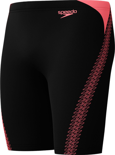 Костим за капење Speedo HyperBoom Splice Jammer, за мажи, црн со корална боја