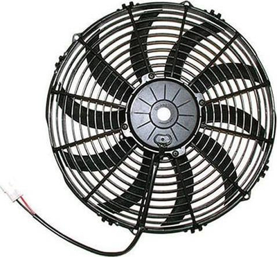 Ventilator makine SPAL 330mm, thithës, fuqi e lartë, i zi