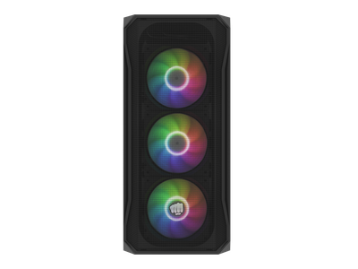 Kasa kompjuterike Fury Shobo SH4F, ATX Mid Tower, 4 ventilatorë RGB, xham i temperuar, e zezë