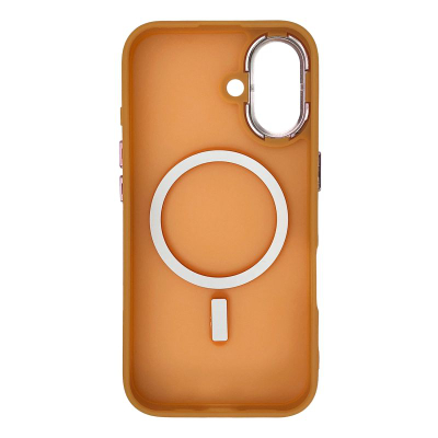 Mbrojtëse telefoni Wozinsky Fashion MagSafe për Samsung Galaxy S25, TPU, përputhshme me MagSafe, portokalli